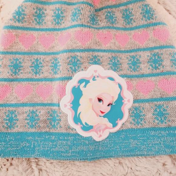 DISNEY FROZEN LITTLE GIRL HAT AND GLOVE SET ONE SIZE - Picture 4 of 6